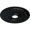 Ekena Millwork Munich Ceiling Medallion (Fits Canopies up to 5 5/8"), 17 1/2"OD x 3 5/8"ID x 1"P, Jet Black CM17MUBLF - alternate 3